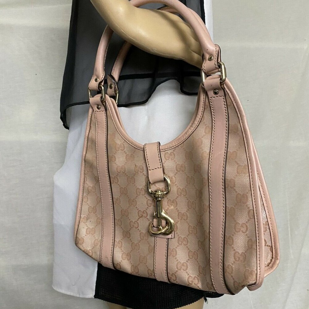 GUCCI Pink Jackie O hobo bag Msrp $ 1,800 - Picture 6 of 12